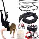 PRIOR FITNESS Bungee Fitness Set Yoga Bungee Cord Rope Resistance Air Dance Rope Exercise Fitness Home Gym Professional Training Equipment (XL(176-198 pounds))