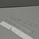 Yosoo Acrylic Straw Holder Storage, Organizer for Kitchen, Counters, and Cupboards with Transparent Adhesive, No Drilling Required