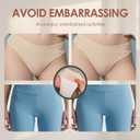 2 x Seamless Modesty Cover, Invisible Silicone Insert, Discreet Underwear Guard, Smooth Front Concealer Pad, Comfort Wear Protector for Women (4 Pack)