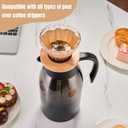 PARACITY 68oz Thermal Coffee Carafe Stainless Steel, Coffee Carafes for Keeping Hot, Double Walled Vacuum Insulated Coffee Urn for Coffee & Tea, Home & Office (Black)