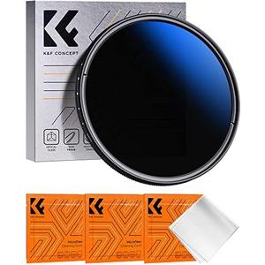 K&F Concept 43mm Variable ND Lens Filter ND2-ND400 (1-9 Stops) 18 Multi-Layer Coatings Adjustable Neutral Density Ultra Slim Lens Filter for Camera Lens (K-Series)