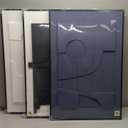 Large 3D Textured Framed Blue and White Abstract Wall Art for Living Room, 3 Piece Modern Artwork for Walls, Minimalist Navy Blue Geometric Paintings for Hallway, Stair, Office Wall Decor 24x36 In