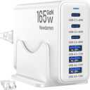 iPhone 17 Charger USB C Fast Charger Block, 3 Type C Port Each 40W Charger for iPhone 17 16 15 Pro Max Plus, Galaxy S25 S24 S23, iPad, Tablet, Total 165W GaN 6 Port Wall Charging Station Hub Adapter