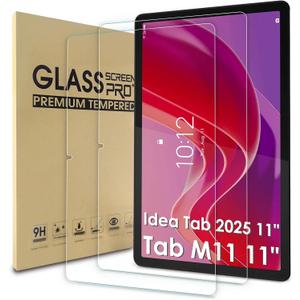 WD&CD 2 Pack Screen Protector Compatible with Lenovo Tab M11 11 Inch, Tempered Glass Film Anti Scratch Anti BubbleHigh Definition