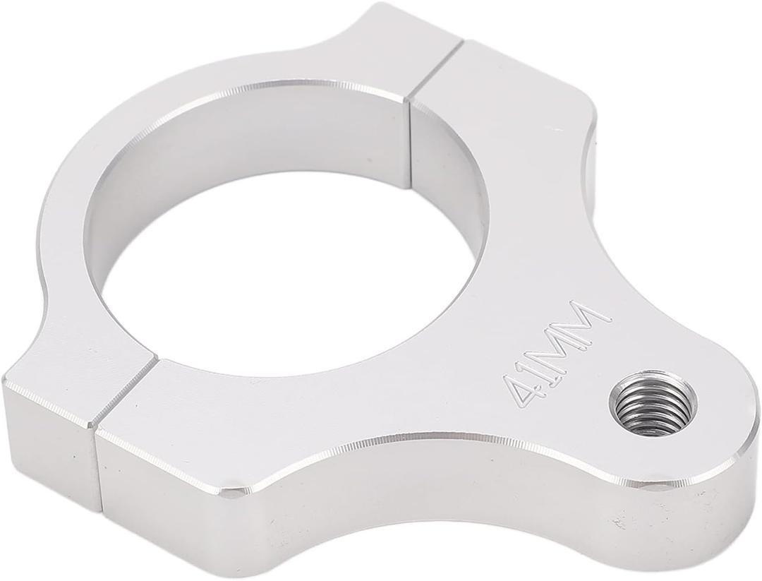 Damper Fork Bracket Support Holder, Steering Damper Fork Frame Mounting Clamp Vibrations Reduction Lightweight Damper Fork Bracket Support Holder for Motorcycle (41MM)