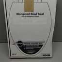 KOHLER K-4774-96 Brevia Elongated Toilet Seat with Quick-Release Hinges And Quick-Attach Hardware For Easy Clean, Biscuit