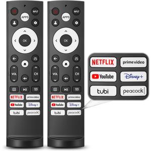 Pack of 2 for Hisense TV Remote Replacement, Compatible with Hisense Google UHD ULED QLED 4K Smart TVs