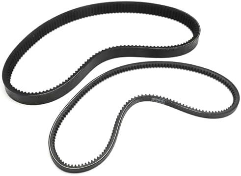 Saihisday 2Pcs 101916701 Clutch Drive Belt and Starter Generator Belt Kit, Replacement for Club Car DS 1997-up Precedent Gas Golf Cart 2004-up, Replaces 1016203