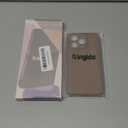 for iPhone 16 Pro Case, Liquid Silicone Case with Camera Protection Soft Gel Rubber Cover with Microfiber Lining Shockproof Protective Phone Case for iPhone 16 Pro 6.3", Light Brown