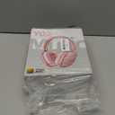 Wentronic Y02 Active Noise Cancelling Headphones,60H Battery,5 EQ Music Modes,Hi-Res Audio,Deep Bass,Foldable Wireless Over Ear Bluetooth 5.4 Headset,Breathable Leather Earpads (Pink)