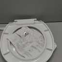 Toilet Seat with Toddler Seat, Potty Training Toilet Seat Round 2 in 1 Soft Close Quiet No Slapping, Magnetic Absorption, Easy to Install and Clean,White