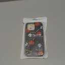 XIMIZU Case for iPhone 14 Pro Max Halloween Ghost Pumpkin Design,Black Matte Soft Slim Fit TPU Anti-Scratch Shockproof Protective Cover Phone Case for iPhone 14 Pro Max