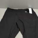 Nirlon Capri Leggings with Pockets - Capri Leggings with Pockets for Women Breathable High Waisted Capri Leggings for Women (14-16, Black)