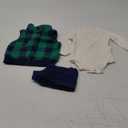 Carter's Baby Boys' 3 Piece Plaid Patch Little Vest Set, 9 M