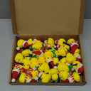 Luinabio 30 Pcs Duck Hair Clips Yellow Duck Hairpin Cartoon Animal Clips Gift for Women Festivals Holiday Party Supplies(Christmas)