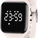Kids Watches for Girls Boys Digital Sport Watch with Step Counter Pedometer Vibration Alarm Clock, No App Waterproof Fitness Tracker Kids Watch Boys Girls Teens Students Ages 5-16 (021-E-Apricot)