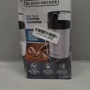 BLACK+DECKER One Touch Coffee Grinder, 2/3 Cup Coffee Bean Capacity, Spice Grinder, One Touch Push-Button Control -150 Watts -Stainless Steel Blades