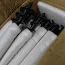 String Light Poles for Outside 4 Pack, 10.5 Feet Outdoor String Lights Poles for String Lights, Backyard Patio Light Poles for Bistro Party Wedding, Metal Outdoor String Light Pole
