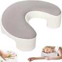 Ancaixin Side Sleeper Pillow for Adults, Ergonomic Memory Foam Shoulder Pillow with Arm Hole for Cervical, Neck, Rotator Cuff & Shoulder Pain Relief, Knee Pillows Ideal for Left & Right Side Sleeper (Gray)