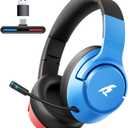 CG-01 2.4Ghz Wireless Gaming Headset for Nintendo Switch丨OLED丨Lite, Bluetooth 5.4 Gaming Headphones with Noise Cancelling Microphone, 40Hr Battery, USB & Type-C Connector for PS5, PS4, PC, Laptop, Mac