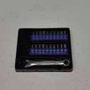 WORKPRO 21 PCS 1/4" Mini Ratchet Wrench, 72-Tooth, Right Angle Screwdriver Mens Gifts, 90 Degree Offset Ratcheting Screwdriver Pocket Mini Low Profile Ratchet Wrench Bit Set for Tight Space