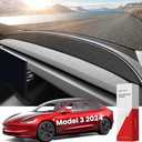 REEVAA 2025 New Tesla Model Y (Juniper) & Model 3 Highland Dashboard Cover Accessories [No-Glare, Full Protection] No-Slip Soft Alcantara Dash Cover Mat for 2024 2025 Model 3 /New Model Y
