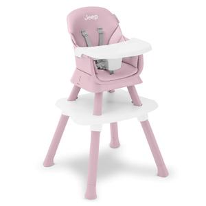 Jeep Milestone 6-in-1 Convertible High Chair by Delta Children, Light Pink