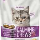 Sentry Calming Chews for Cats, Calming Aid Helps to Manage Stress, With Pheromones That May Help Curb Destructive Behavior, Calming Health Supplement for Cats, 4 oz. BBD 03/29/26