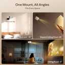 Aurzen Ceiling Projector Mount Bracket, 360 Rotation & 90 Tilt, Adjustable 9"-15" Length, -Inch Screw, Compatible with TMY, HAPPRUN, Yaber, Epson & Most Projectors