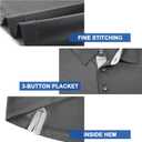 Mens Golf Shirt Short Sleeve Moisture Wicking Dry Fit Performance Solid Casual Pique Collared Golf Polo Shirts for Men (Medium, Dark Grey)