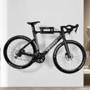 Heavy Duty Bike Wall Mount Rack - 15kg (33lbs) Capacity for Garage & Indoor | with Shelf & Hooks for Helmet, Shoes, Pump | Fits Mountain & Road Bicycles