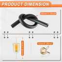 JUSTTOP Fuel Pump with Filter & Oil Hose, Compatible with Kohler 17HP-25HP, Briggs and Stratton, John Deere, Honda, Kawasaki, Yamaha Small Engine Lawn Mower, Replace 808492 808656