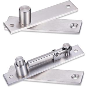 Heavy Duty Pivot Hinge for Wood Door - HBL' Stainless Steel Hidden Door Hinge for Secret Door, with 360 Degree Rotation, Invisible Pivot Door Hardware for Bookshelf