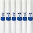 Whole House 20" x 2.5" Spun Polypropylene Depth Sediment Water Filter Cartridge 20" Pre-Filter Replacement for SDC-25-2005, P5-20, PD-5-20, EQ-304-20, SDF-25-2005, MB-25200-05 (5 Micron, Pack of 6)