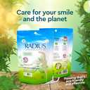 RADIUS Peppermint EcoClean Compostable Floss Picks Adult for Oral Care Boost Non Toxic Tooth & Gum Protection