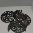 Jetec 5 Pcs Moon Phase Wall Art Decor Wall Pediments Hanging Wooden Moon Phase Spiritual Bedroom Nordic Boho Lunar Aesthetic Art for Living Room Dorm Apartment Bar Ornament(Black,10.6 Inch)