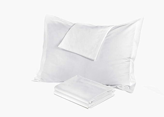 8 Pack 100% Brushed Microfiber Pillow Protector Shams (White, Standard)