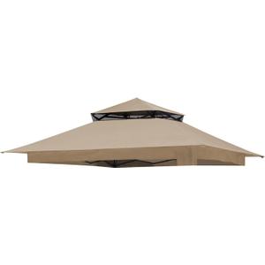 Khaki Gazebo Replacement Cover Compatible with ABCCANOPY 13x13 Pop Up Gazebo Frame,This Particular Replacement Cover Will Not Fit Any Other Models