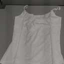 Jar of Love Women's Double Lined Spaghetti Scoop Neck Tank Tops 2025 Adjustable Cute Summer Sleeveless Tops, L, White