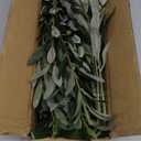 8PCS 24Artificial Olive Branches for Vases Fake Olive Branches with 712 Leaves Faux Olive Tree Branches for Vase Faux Olive Branches Home Decor Wedding Party Table Center(No Vase