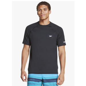 Speedo Men's Uv Swim Shirt Short Sleeve Regular Fit Solid 2 XL