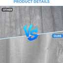 Magnetic Bug Screen for Front Doors, Pair Window Bug Screen Compatible with Ford E-Series/Econoline/Club Wagon 2003-2021