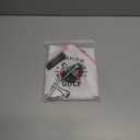 Double-D Golf Magnetic Golf Towel Supporting Breast Cancer Research | 10% Profit Donation | 29 Waffle Microfiber | Removable High-Strength Magnet | Ultra Absorbent | Durable for Clubs & Balls (White/Pink)