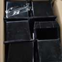 Akro-Mils 30240 AkroBins Plastic Storage Bins, Space-Saving Stackable Bins for Garage, Pantry, Craft Organization, 15" x 8" x 7", Black, 12-Pack