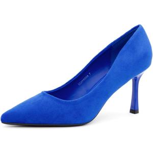 Herstyle 3 Inch Stiletto Pumps for Women – Closed Toe High Heels, Classic Pointed Toe Dress Shoes for Wedding, Office, Party & Work | Comfortable Formal Heels, 2024Royalblue, Size 10.0, Marneena