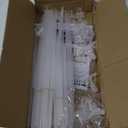 JOYYPOP 4 Sets Balloon Stand Kit For Table, Balloon Sticks with Base Birthday Graduation Party Decorations Wedding (White)