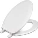 Centoco 1600-001 Elongated Plastic Toilet Seat, Standard Economy Model, White
