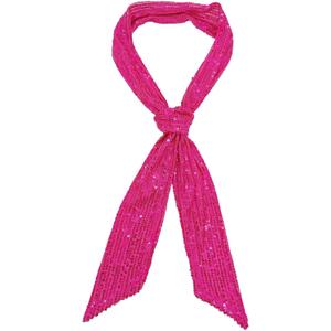 Small scarf with fashionable sequins for decoration (Tassel Apricot Ginkgo)