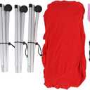 ANGGREK Beach Tail, Outdoor Canopy from Playa UPF50 Emerging with 4 Aluminum Posts for Camping (Red)