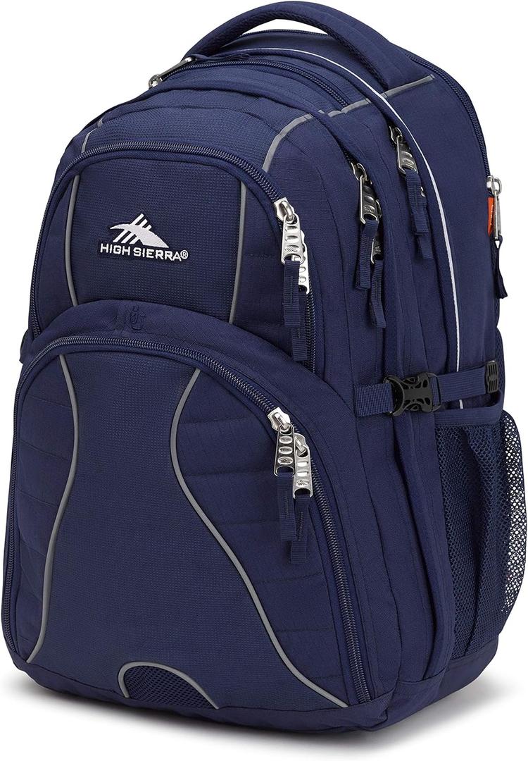 High Sierra Swerve Laptop Backpack, True Navy, One Size, 19 X 13 X 7.75-inch